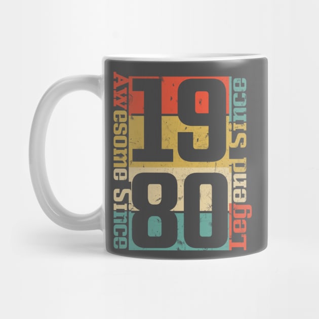 Awesome Since 1980. 40th Birthday Gift Idea by FromHamburg